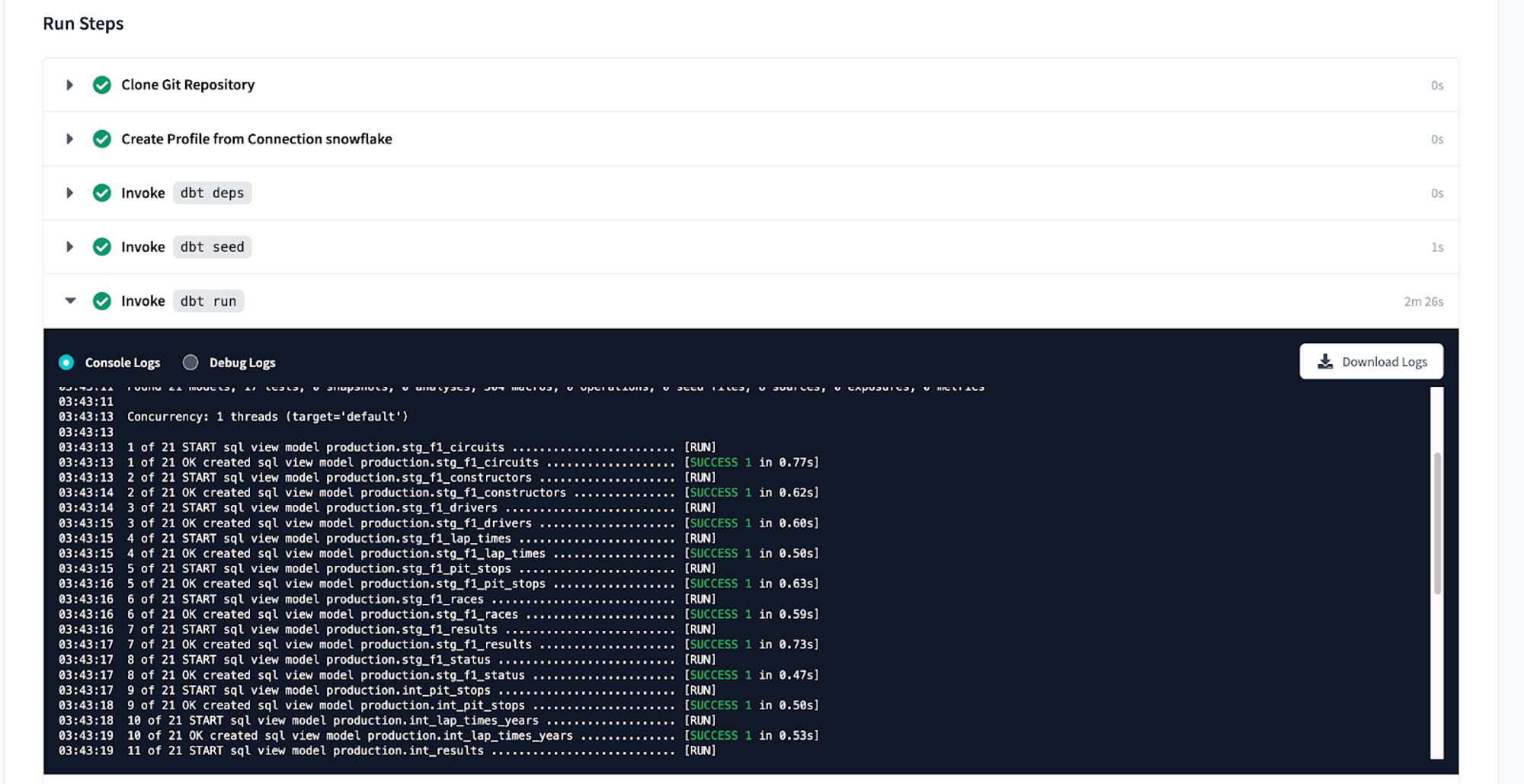 View production job details View production job details